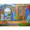 DIY 5D алмазная живопись пейзаж двери цветы вышивка крестиком полная квадратная/круглая дрель Алмазная вышивка художественное руководство домашнее украшение