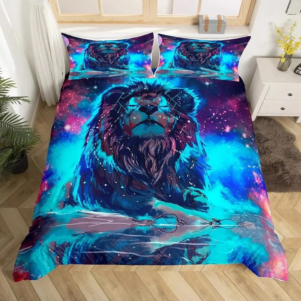 Постельное белье Galaxy Dragon Outer Space Starry Sky Jungle Односпальное Полуторное Двуспальное Квинсайз Кингсайз Кал-Кингсайз Комплект постельного белья