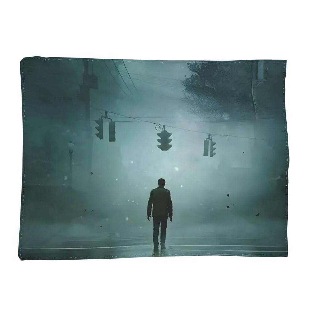Silent Hill Horror Game Blanket Soft Warm Flannel Throw Blanket Bedspread for Bed Living room Picnic Travel Home Sofa