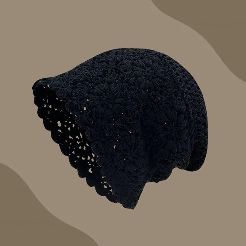 Модный Стиль Ручной Вязки Крючком Свободная Шапка-Бини для Девочек Ретро Ажурная Панама Этнический Бохо Дизайн Фотографическая Кепка