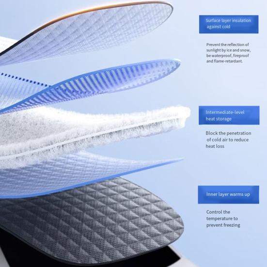 Магнитный чехол на лобовое стекло от снега Утолщенный чехол-половина для защиты от мороза и снега Универсальная зимняя защита лобового стекла автомобиля для большинства автомобилей внедорожников