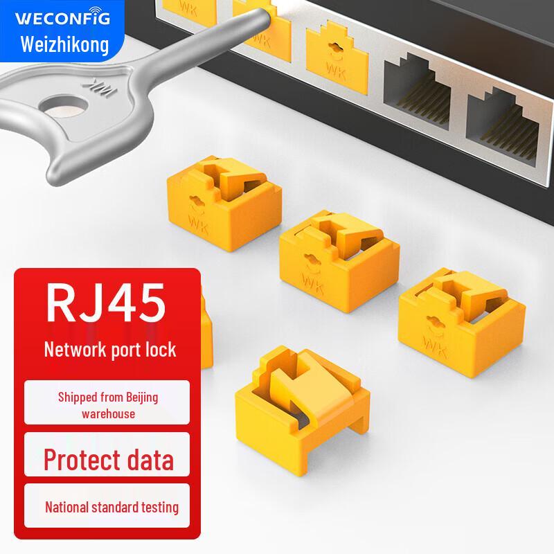 WECONFIG Network Port Locks and Dust Plugs