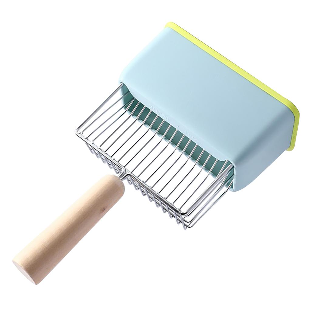 Cat Litter Scoop Kitty Metal Scooper with Deep Shovel Long Handle Base Poop Sifting Kitten Pooper
