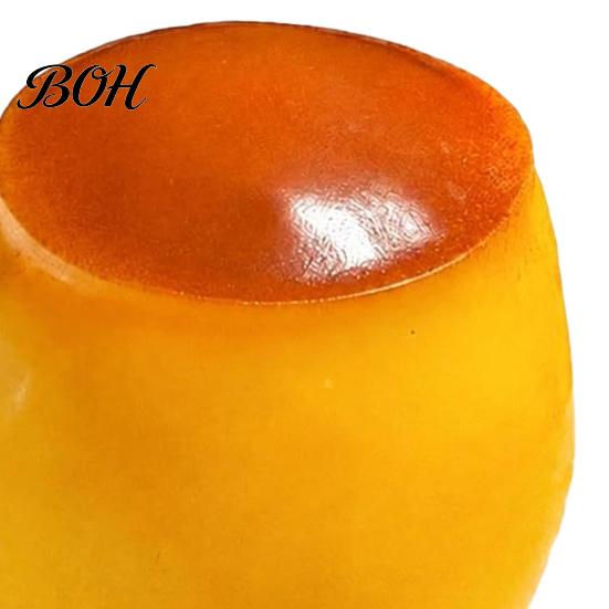 Pudding Squeeze Toy 1/2Pcs Stress Relief Crunchy Toy, Fake Caramel Sensory Simulated Dessert Fidget Gift for Adults Kids Ball