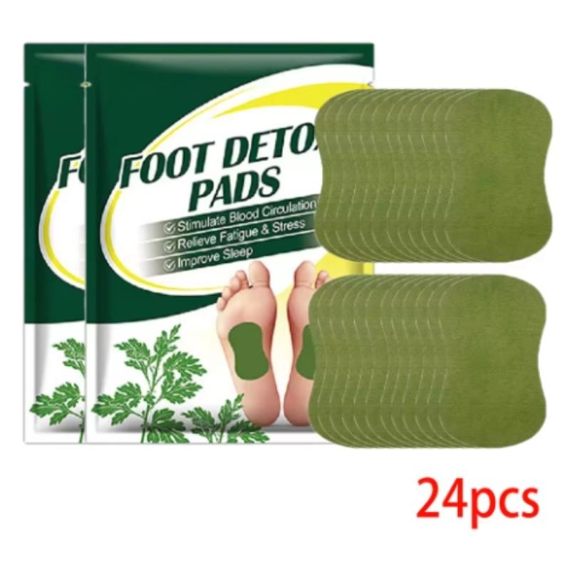 Пластыри для ног детокс 12/24 шт. натуральные травяные полынь полынь арджи ноги токсины очищение снятие стресса помощь сон