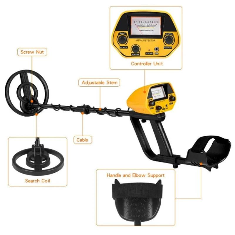 MD-5090 Metal Detector Portable High Precision Hunter Detector Underground Gold Detector Metal Length Adjustable Treasure Seeker