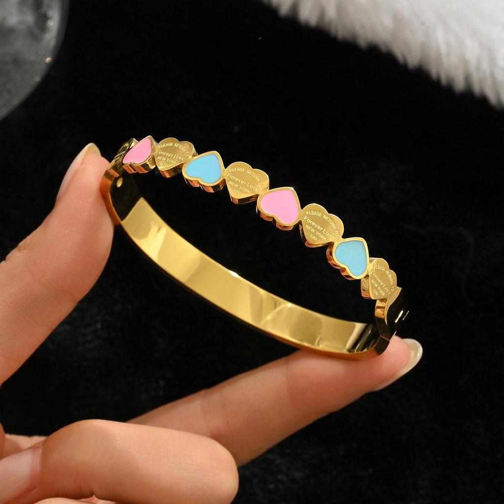 Браслет-гвоздь с бриллиантами из титановой стали - Женская минималистичная мода, Горячо продаваемые женские аксессуары