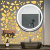 Зеркало в форме гальки Наклейка на стену для дома Фон для гостиной и спальни Наклейки