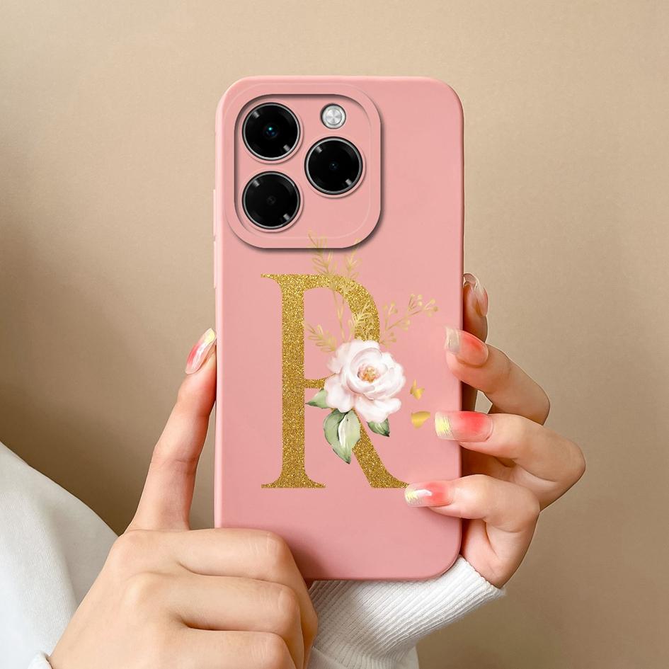 Мягкий чехол для телефона Infinix Note 40X Hot 50 Pro Plus 50i Smart 9 Чехлы с цветочным принтом и модным эстетическим узором жидкий силикон противоударный для Infinix