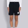 THOM BROWNE Logo-patch Cotton Shorts MJQ164A-J0029-415