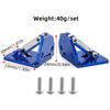 2x Adjustable Trim Tabs Blue High Performance Sturdy Construction Portable Repairing Aluminum Alloy