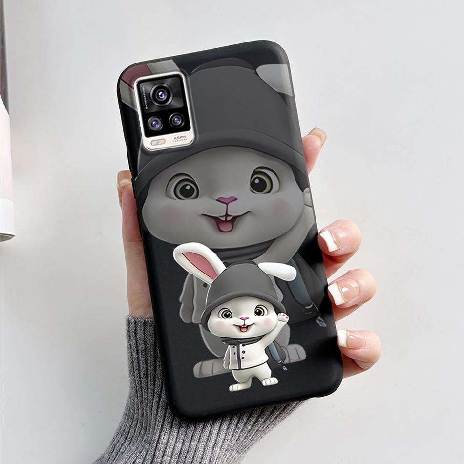 For Vivo V20 2021 Case V2040 Cute Cat Bear Frog Cover Soft Silicone Slim Phone Case For Vivo V20 V 20 VivoV20 V2025 V2024 Bags