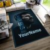 Messi Customize Your Name Carpet Design for Living Rooms Foyer Outdoor Game Room Antislip Carpet Decorate Offices Perfect Gift for Women/Men