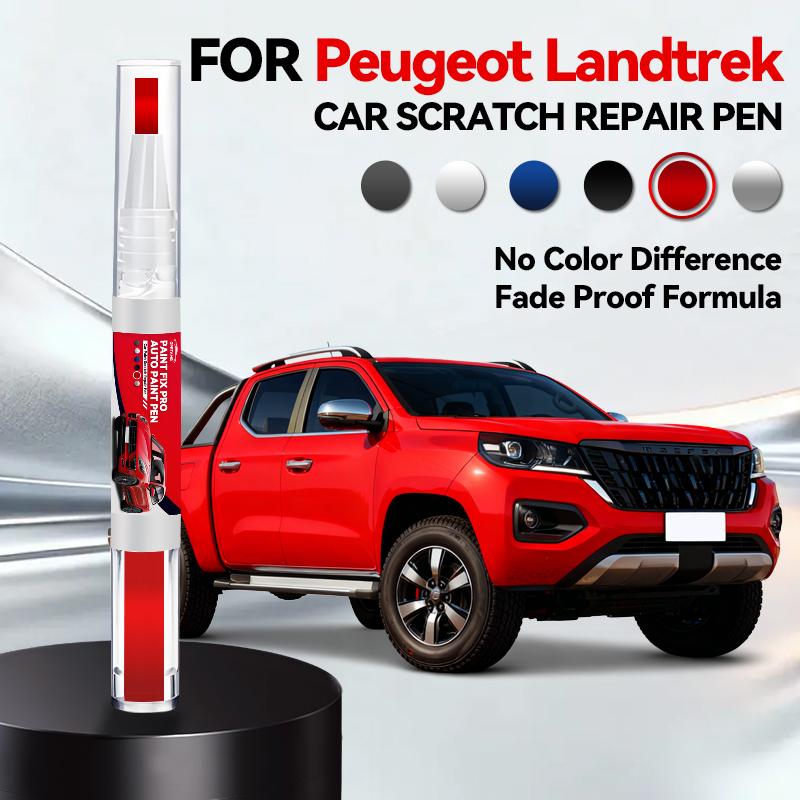 For Peugeot Landtrek Car Paint Repair Pen Touch Up Scratch Remover DIY Auto Accessories Black White Blue Silver Grey