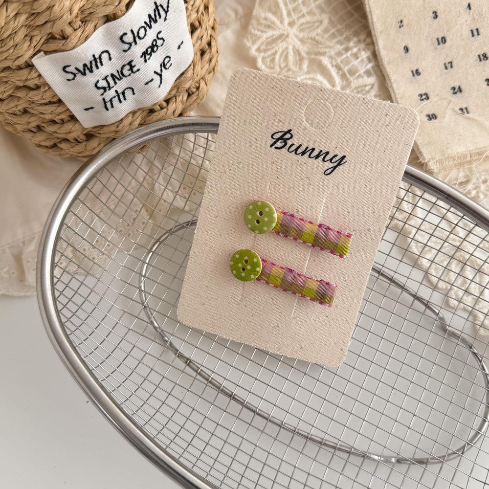 Мультяшные милые заколки для волос с кроликами, тканевые кружевные детские BB-заколки, заколки для волос для маленьких девочек, детские аксессуары для волос, головные уборы, зажимы для волос