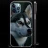 Роскошный чехол для телефона с милым щенком Аляскинского хаски для iPhone 13 15 14 12 11 Pro MAX XR X SE XS 7 8 Plus, черный матовый силиконовый чехол