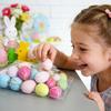 24pcs Easter Hanging Eggs Colorful Plastic Eggs Ornaments For DIY Easter Tree Decor Crafts Party Home Decor