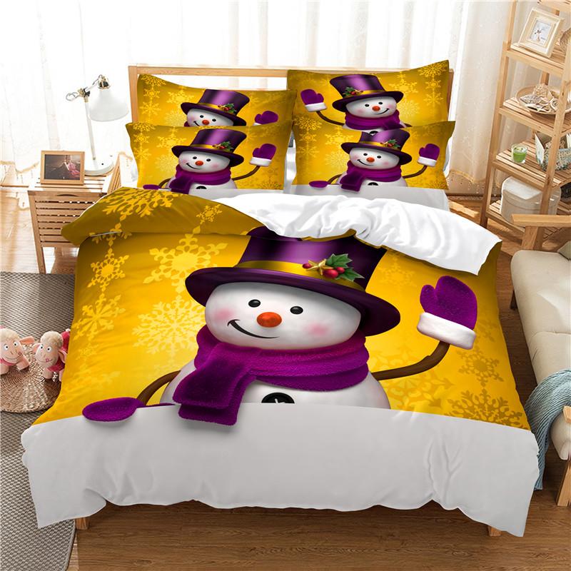 Комплект постельного белья Snow Scene Hut, комплект пододеяльников, комплект постельного белья с 3D-печатью, комплект постельного белья размера Queen, модный дизайн