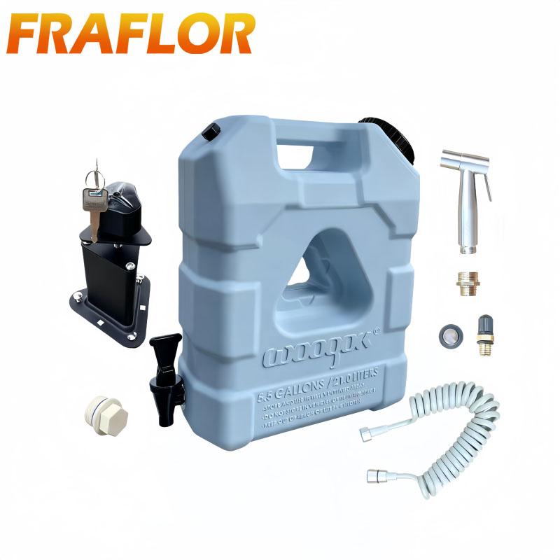 20 LiterS 21L Food Grade LLDPE Fresh Water Holding Tank for Truck Trailer RV Car Camping Drinking Water Bucket Water Storage Box