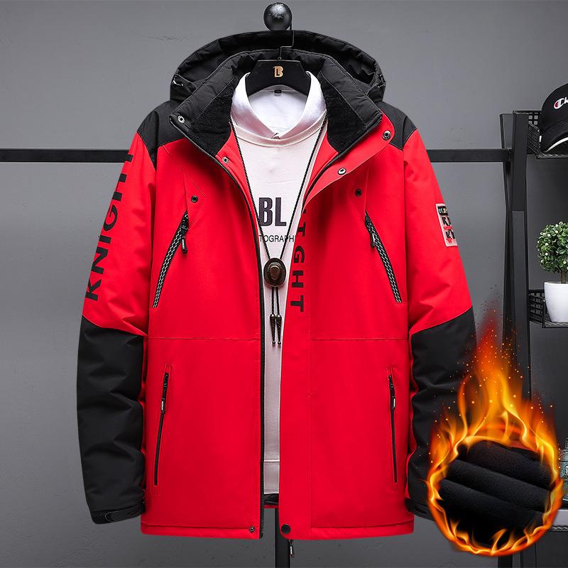 Fashion Plus Size Men's Cotton-padded Jacket, Thickened Warm Cotton-padded Jacket, Loose Padded Jacket, Outdoor Cotton-padded Jacket 9XL