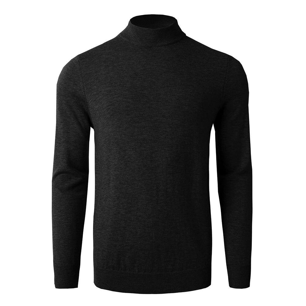 Men's Mock Neck Sweater Warm Wool Knitted