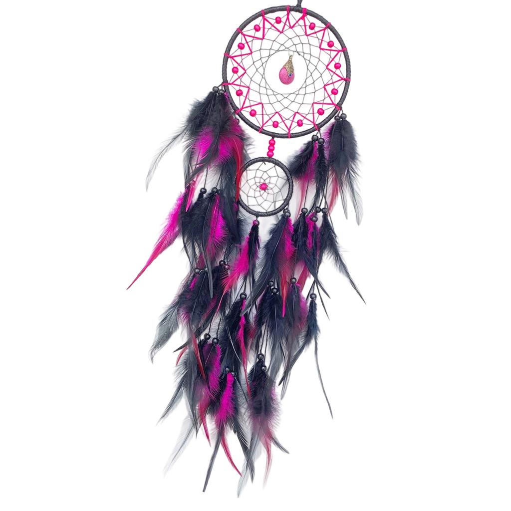 Dream Catchers for Bedroom Boho Dream Catcher Wall Decor Crystal Wood Beads Hanging Ornament Home Decorations Gift