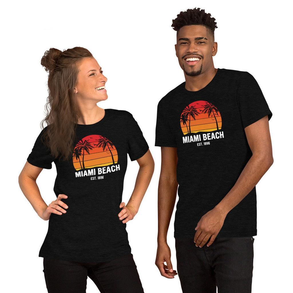 Miami Beach Vintage Short-Sleeve Unisex T-Shirt