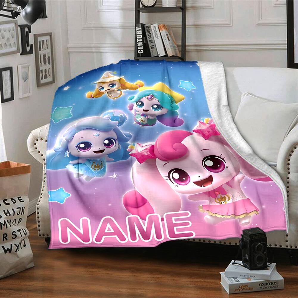 Customizable Magic Sweethear4 Throw Blanket – Personalized Name, All-Season Cozy Snug Blanket, Machine Washable, Personalized Blanket