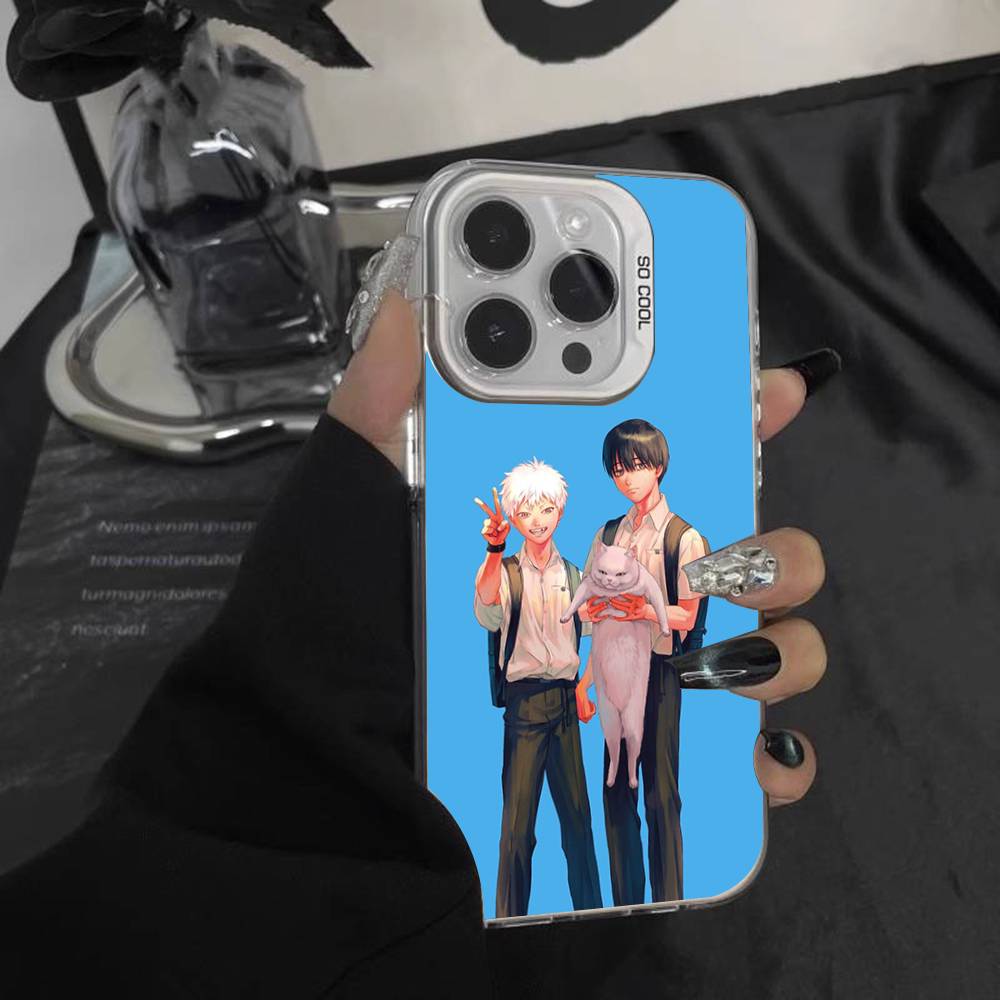 S-Summer H-Hikaru Умер Для iPhone 17,16,15,14,13,12,11,Mini,Pro,E,SE4,XS,MAX Белый Матовый Чехол-Конфета