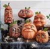 Шесть Жутких Тыквенных Украшений для Вечеринки: 3D-поделки из смолы для Хэллоуина