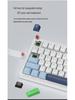 Беспроводная механическая клавиатура GK75: Bluetooth с тремя режимами, RGB-подсветка, синие переключатели, водонепроницаемая, для игр и офиса.
