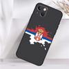 Чехол с флагом Сербии для iPhone 14 16 15 Pro Max 11 12 13 Mini 7 8 Plus X XR XS MAX, мягкий противоударный чехол