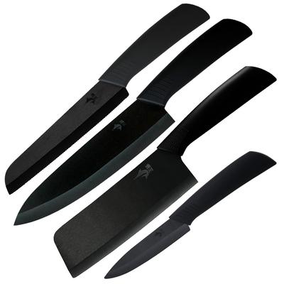 Набор ножей Irisawa из 4 керамических ножей Nakiri Petty Bread Ultra Paring Kitchen Fruit Paring с двойным лезвием [Набор ножей] [Нож шеф-повара, Нож, Нож, Нож]