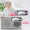 Портативное радио, 3-диапазонное FM, MW, SW радио с наушниками, часы, термометр, ЖК-дисплей, слот для карты TF, диктофон