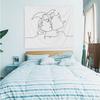 Nordic Ins Living Room Background Wall Cloth Dormitory Bedside Decoration Wall Tapestry Abstract Figure Art Tapestry Tapiz