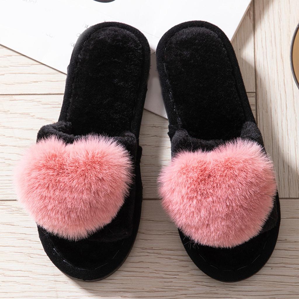 Женские тапочки из коровьего хлопка, теплые домашние милые мягкие плюшевые домашние тапочки