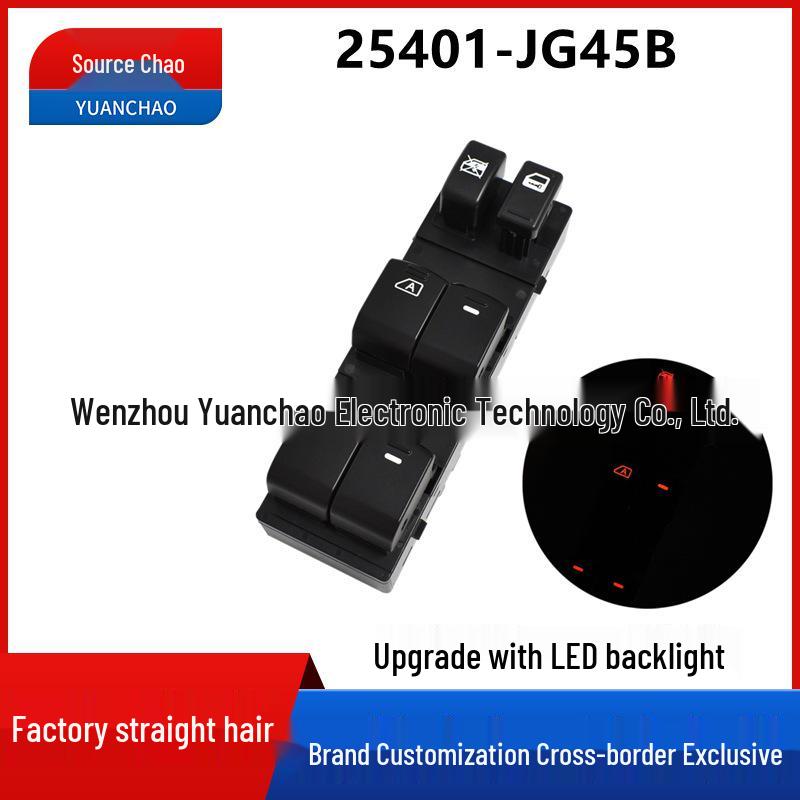 Nissan Power Window Switch 25401-JG45B Electric Window Button Knob Assembly