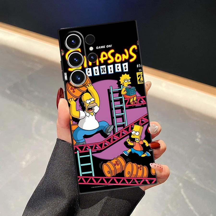 Забавная чехол-накладка S-simpsons для телефона Samsung Galaxy S22 S24 Plus S25 Ultra S20 S9 S23 FE S21