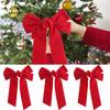 Large Size Christmas Tree Bow DIY Wreath Bow Multifunctional Gift Wrapper Bow  Festive