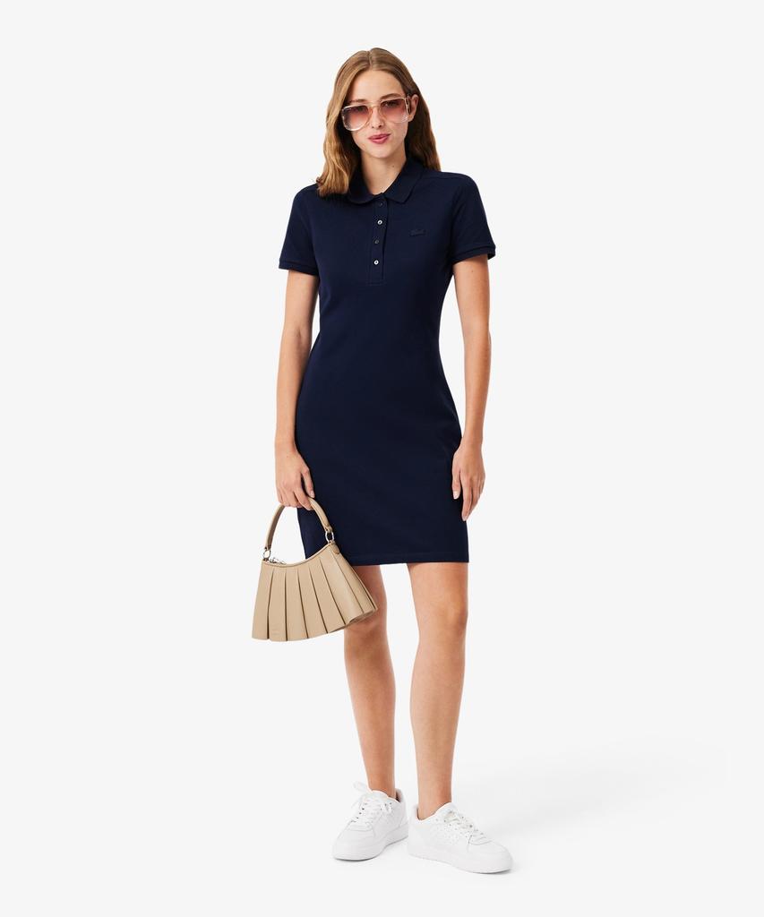 LACOSTE Женское облегающее мини-платье-поло из пике Ef5473-56G 166