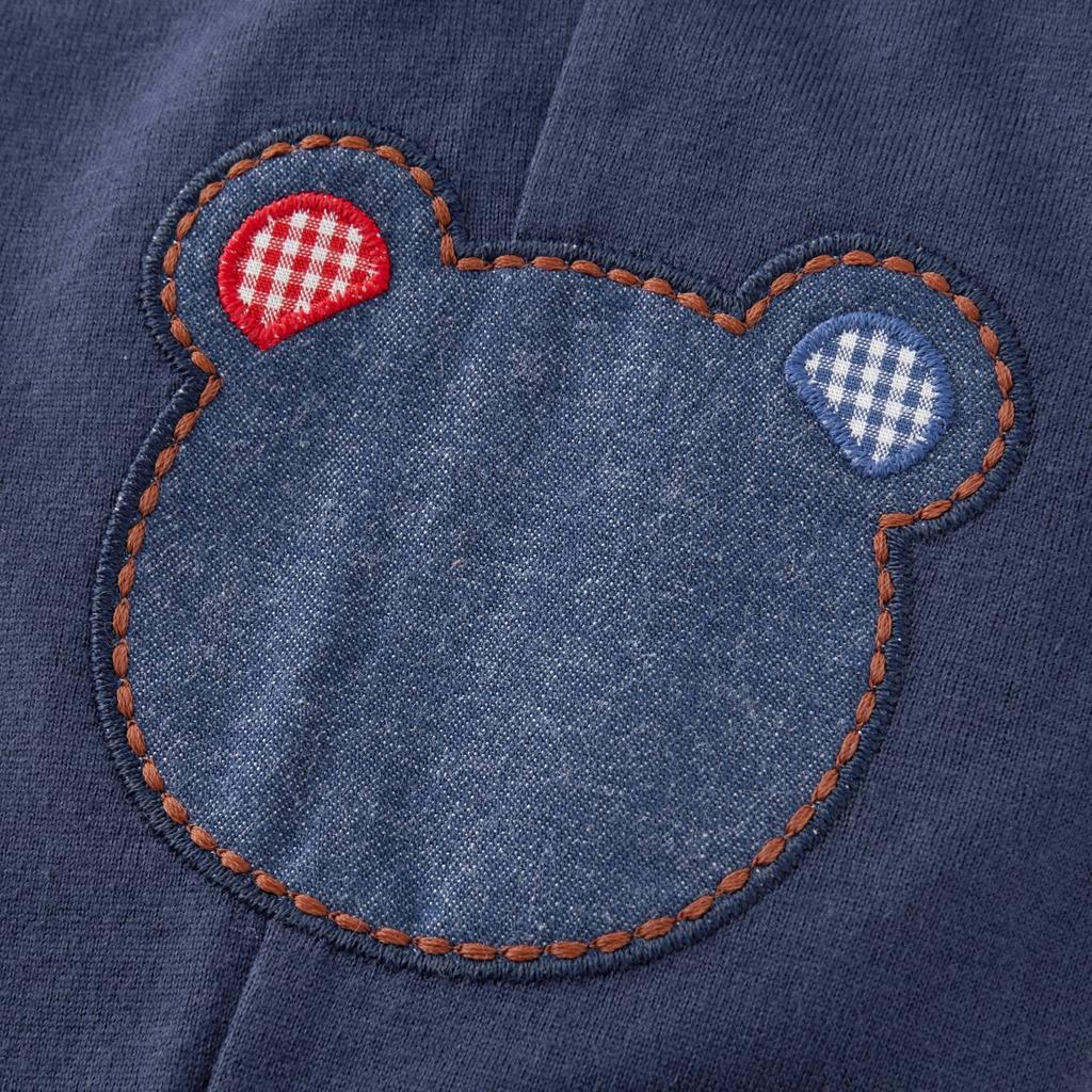 HOT Короткие брюки темно-синего цвета [MIKIHOUSE BISCUITS] мальчики, девочки, дети, детская одежда, синий, 90 см, 72-3105-499