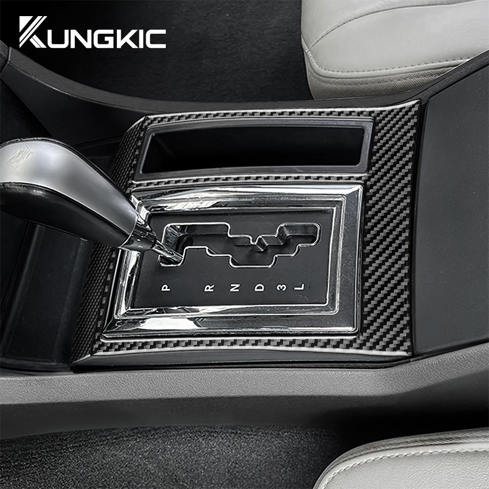 For Chrysler 300 300C For Dodge Charger Magnum 2005 2006 2007 Real Soft Carbon Fiber Car Gear Shift Panel Sticker Accessories G7