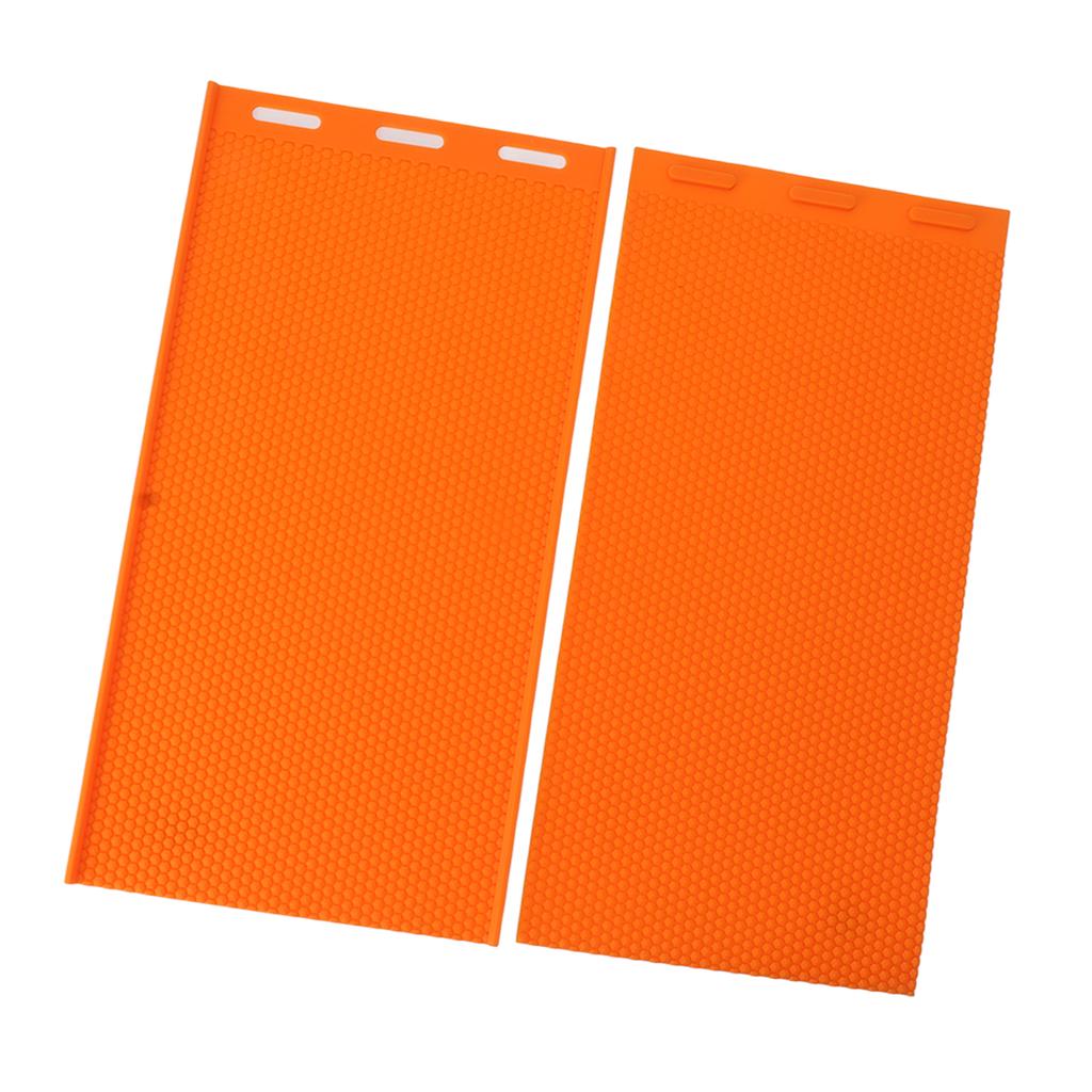 2 Sheets 5.4mm Silicone Beeswax Mold Beeswax Foundation Press Embosser Honeycomb Sheets Mold Bee