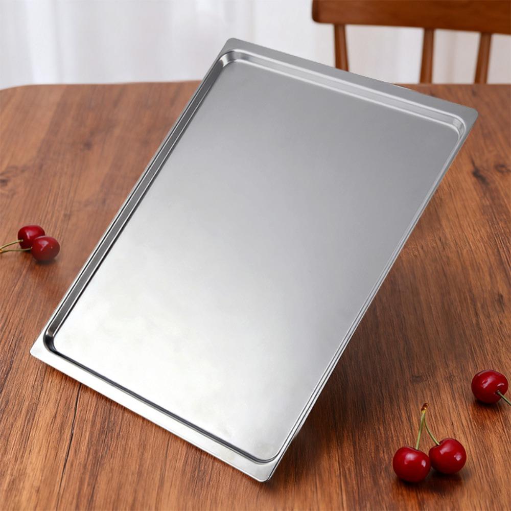 Rectangular Aluminium Zinc Zinc Alloy Baking Tray Non-stick Baking Pan Durable Oven Tray  Bread