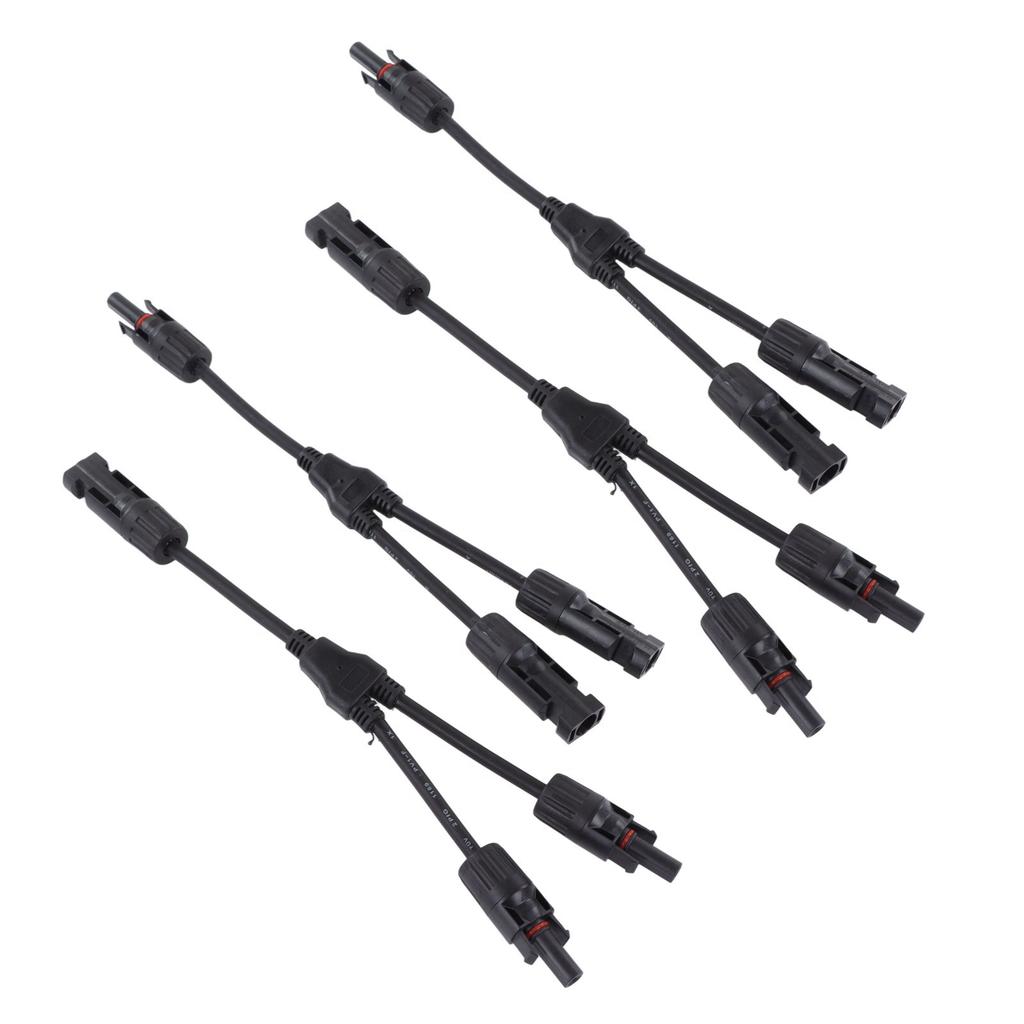 2 Комплекта Солнечная панель Фотоэлектрический Y-образный Параллельный кабель PV Адаптерный кабель Провод Штекерный Разъем IP67 1000 В постоянного тока PV LTY2