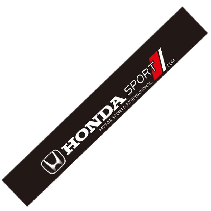 Car Front Rear Windshield Decoration Sticker For Honda Civic FIT Accord Prelude CRV 5th City CRZ CRX Jazz HRV Pilot Odyssey aja256