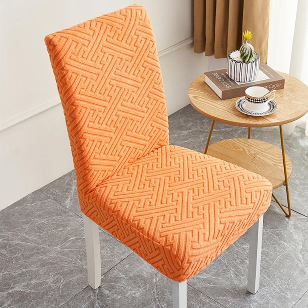 Elastic Chair Covers Set with Backrest Universal Stretch Dining Chair Slipcovers for Home Simple All Season Use