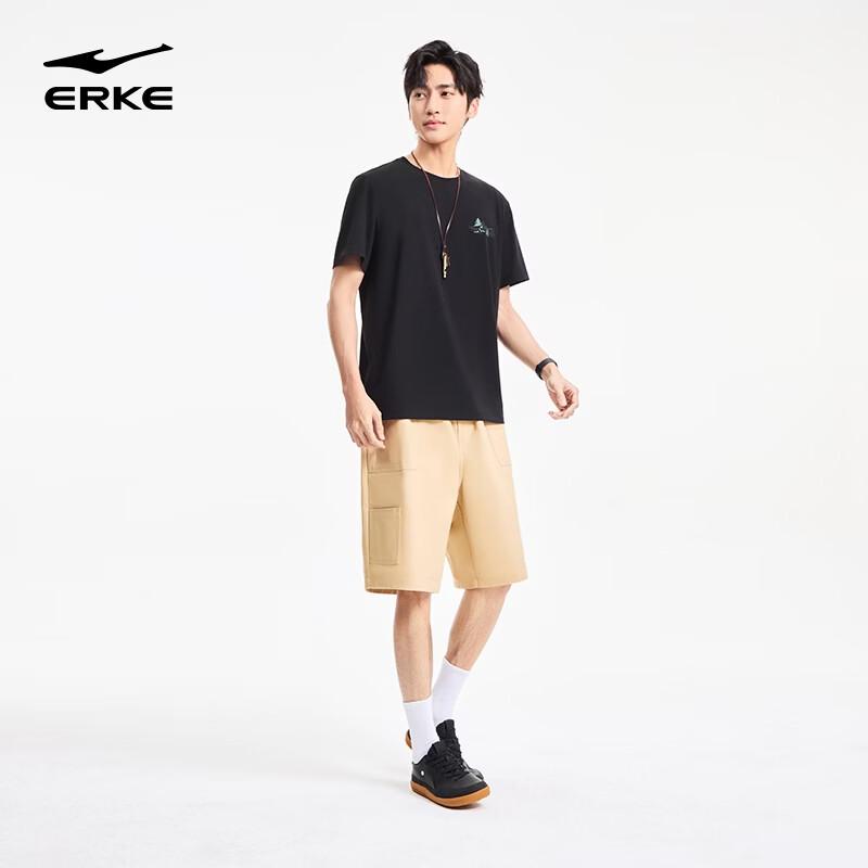 Erke Men's Loose Fit Anti-bacterial Short Sleeve T-Shirt