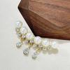 Women Brooch Sparkling Rhinestones Imitation Pearls Decor Suit Lapel Pin Sweaters Collars Hats Bags Coats Scarves Badge