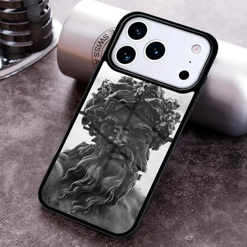 Греческая эстетика Гипсовая статуэтка Чехол для телефона для iPhone 17 16 15 Pro Max Air 14 13 12 11 Plus Ударопрочный чехол
